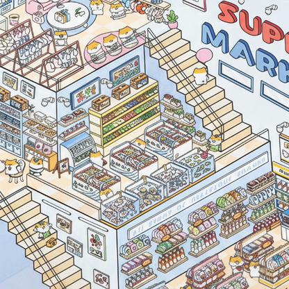 Three-Story Supermarket