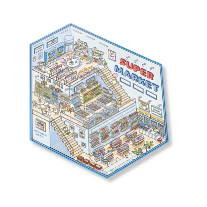 Three-Story Supermarket