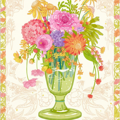 3D Blossom Petals & Pollen（Optional Frame）