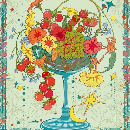 3D Blossom Petals & Pollen（Optional Frame）