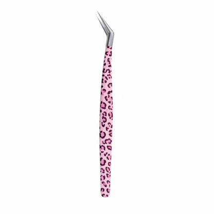 Leopard print tweezers