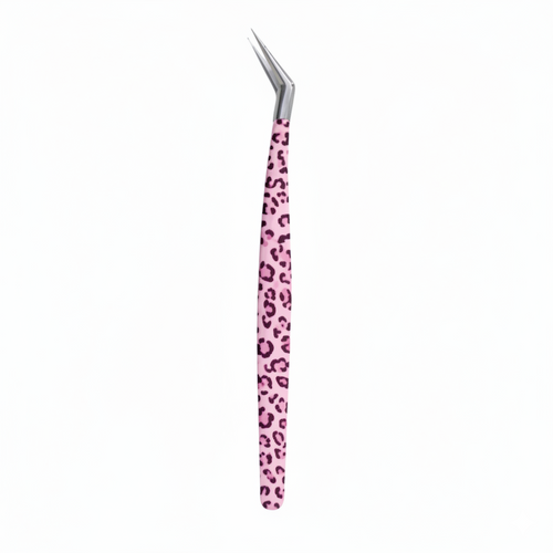 Leopard print tweezers